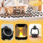 Ferraycle 120 Pcs Mini Lantern Decor 4 Inch Western Lantern Table Centerpiece Sm