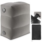  Inflatable Foot Rest Pillow For Travel kids Airplane Bed adjustable 3 Grey