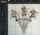 Vintage Scooby Doo Cartoon Character Embroidered 3 Stars Logo 4  Iron On Patch 3