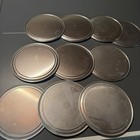 Lot Of 10 American Metalcraft Pizza Pans Plates Trays 12in Silver Nice Used 