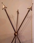 Vintage Maison Jensen Style Hollywood Regency Brass Arrows Table Base  Sculpture