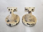Vintage Cast Iron Stair Bar Hand Rail Support Mounting Bracket One Pair  2x 