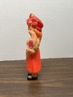Vtg Celluloid Girl Doll Figure Self Dressed With Parrot - Japan 6 75 