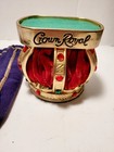 Vintage Crown Royal Bottle Holder Display Stand 1970s Advertisement Velvet Crown