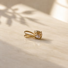 14k Solid Yellow Gold Round Lab Grown Diamond Pendant For Necklace 0 25ctw