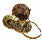 Tibetan Buddhist Tingsha Cymbals Reiki Bell Chime Metal Cover Nepal Meditation
