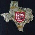 Lone Star Beer State Of Texas Black T-shirt  Size Medium