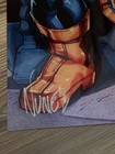 Marvel Thanos 11x17 Metal Art Signed Comic Art Print Eddie Nunez Mint W coa