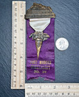 1918 Knights Templar 32nd Triennial Conclave Ribbon Pin Medal I331