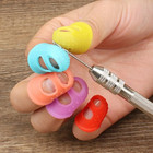 Sewing Thimble Breathable Protective Silicone Finger Thimble Finger Cover Caps