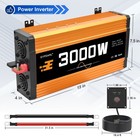 3000 Watt Pure Sine Wave Power Inverter For Car Truck Rv Vehicle 12v To 110v