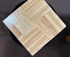 10 Sq Ft Parquet  7-finger Classic 12x12x5 16 Solid Hevea Wood Floor Tiles  New 