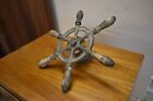 Antique Cast Iron Ship s Wheel  Nautical Maritime