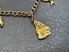Vintage Disney Applause Cinderella Charm Necklace Gold Tone