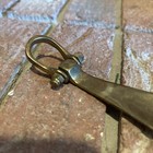 Antique Solid Brass Shoehorn 6    Vintage 