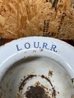 Vintage Louisville Railroad Porcelain Spittoon Lou  R r 