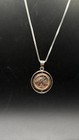 Ancient Roman Silver Denarius Coin In Sterling Silver Pendant With Chain 