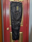 Nos Vintage Black Leather Pants Marco Gianni Melgio Moda D italia Women s Sz 14