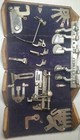 Vtg 1889 Oak Singer Sewing Machine Dovetail Wood Folding Puzzle Box   Attchments