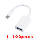 To Camera Usb Female Otg Connector Adapter Cable For Apple Iphone Ipad Ipod Lot