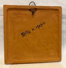 Wine Fattoria Della Aiola Terracotta Hand Made Wall Plaque  Sienna Italy Tuscany