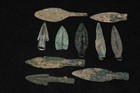 10 Genuine Ancient Eastern Luristan Bronze Arrow Spear Heads Circa 1800-600 Bc