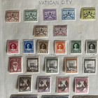 Vintage Vatican City Stamp Collection 1929   1953   High-value Air Mails Hinged