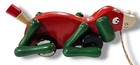 Vintage Kouvalias Dog Wooden Pull String Childrens Toy Retro 9 