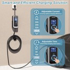 Mustop Level 2 Ev Charger For Tesla Nacs 40a 240v Portable Nema 14-50 25ft Cable