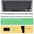 Keyboard Cover Skin For 2021 2020 Macbook Air 13 Inch Apple M1 Chip A2337   A   