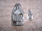 2 Santa Father Christmas One Side  back  Antique Chocolate Molds