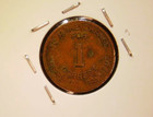 Arizona  1  Copper Sales Tax Token 1930s  rotated Die 