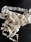 Antique  Lace- Circa  1900  580    Lace With Roses  Dressmakers  Crafts Etc 