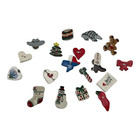 Albe Creations Homespun Hearts Buttons   Snaps Variety Lot Of 30 Pieces 1988