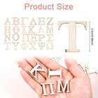 1 Inch 48pcs Wood Greek Letters  Unfinished Alphabet For Wall Wood 