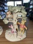 Rare Disney 2004 Lenox Pooh s Picnic Candlestick Piglet Eeyore Tigger Coa