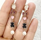 Tous Long Vermeil Earrings