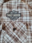 Harley-davidson Men s Bar   Shield Plaid  Blue  Sleeveless Xl