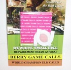 Package Of 2 Berry Thunder Bugle Elk Game Call Replacement Reeds Rt-white Thin