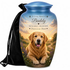 Personalized Pet Urn  Custom Dog Memorial Keepsake  Aluminium Cremation Urn