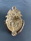 Antique Pre Civil War Georgian Era Medusa Solid Brass Door Knocker