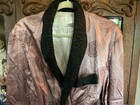 Vtg Dusty Purple Satin Asian Inspired Mens Smoking Jacket Gorgeous M 34 36 Chest