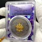 2024 1 Oz Malta Golden Eagle Ms70  999 Silver Gold Gilt Spotless Rare 1 Of 50