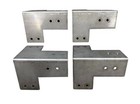 Steel Corner Bracket For 4 x4  Post   4 Pack   1 8  Steel Plate