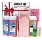 Wax Roller Warmer Heater Waxing Kit Depilatory Hair Removal 3 Wax Roller Refill