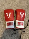 Title Classic Boxing Gloves Reg Fit Black red