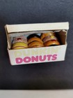 Dunkin Donuts Vintage  Box Of A Dozen Tiny Donuts Fridge Magnet 1980 s 
