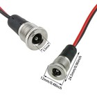 Heyous 5pcs 5 5x2 1mm 10a Dc-099 Power Jack Cord Socket Threaded Female   