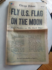 Chicago Tribune Us Flag On The Moon Complete July 21  1969 Newspaper