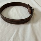 Nacona Belt Co Youth Size 26    Genuine Embossed Leather  92578 Bull Riding Buckle